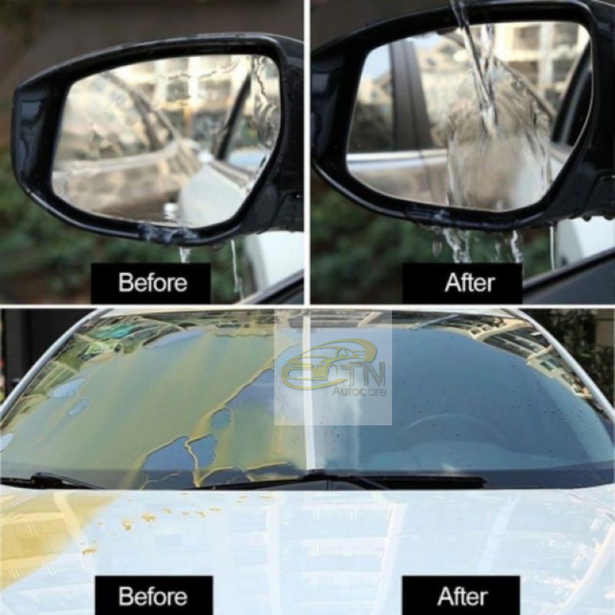 Getsun glass coating น้ำยาเคลือบกระจกกันน้ำ น้ำยาเคลือบกันฝน 200 ml.