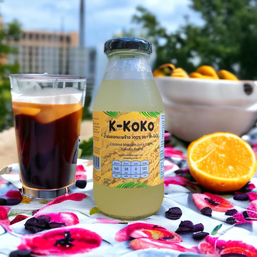 K-KoKo เครื่องดื่ม น้ำช่อดอกมะพร้าว เครื่องดื่มสุขภาพ ขนาด 280 ml. หอมหวาน ไม่เติมน้ำตาล