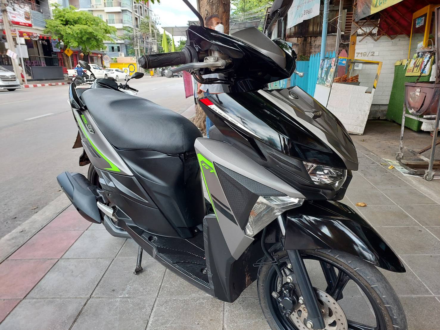 (มัดจำแล้วครับ) yamaha GT สีดำเทา ทะเบียนปี 2560 รถบ้านเอกสารชุดโอนครบ