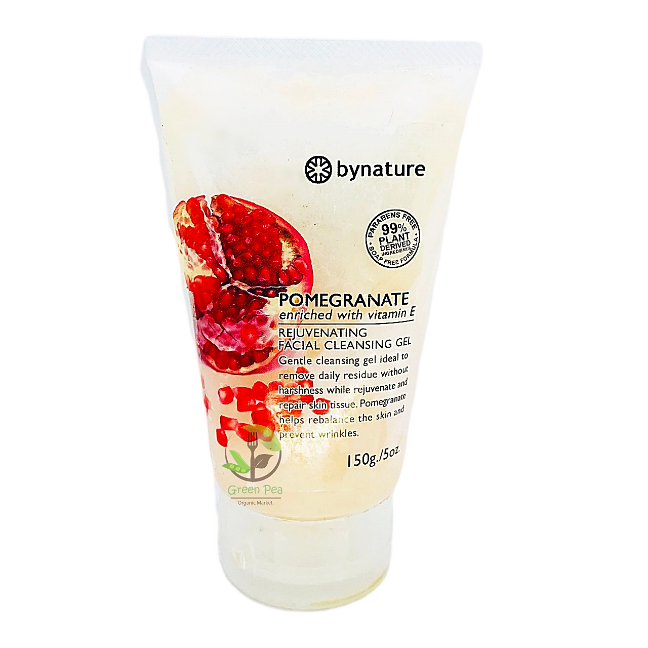 เจลล้างหน้าสารสกัดทับทิม bynature Pomegranate Cleansing Gel