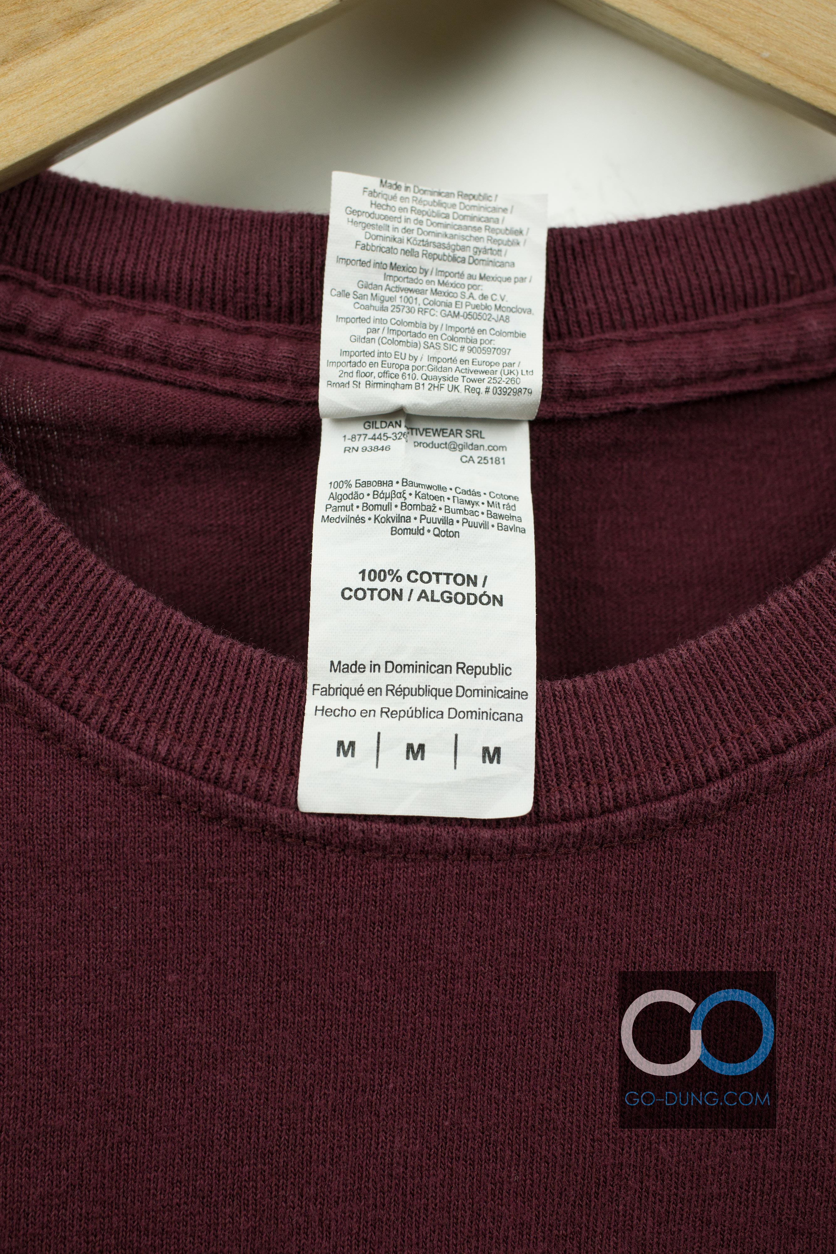 เสื้อยืดมือสอง USA GILDAN : GR 2019 ผ้า 100 คอตตอน