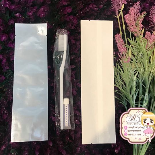 ซองฟรอยส์ ซีล3ด้าน ใส่แปรงสีฟัน ขนาด 6 X 22 cm.