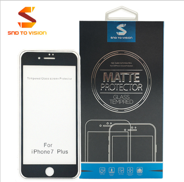 ฟิลม์กระจก IPhone7/I8 (แบบเต็มผิวด้าน ดำ/ขาว ระบุสี) SND TO VISION