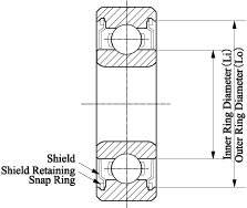 NMB 5x8x2.5mm DDL-850ZZ Stainless Bearing