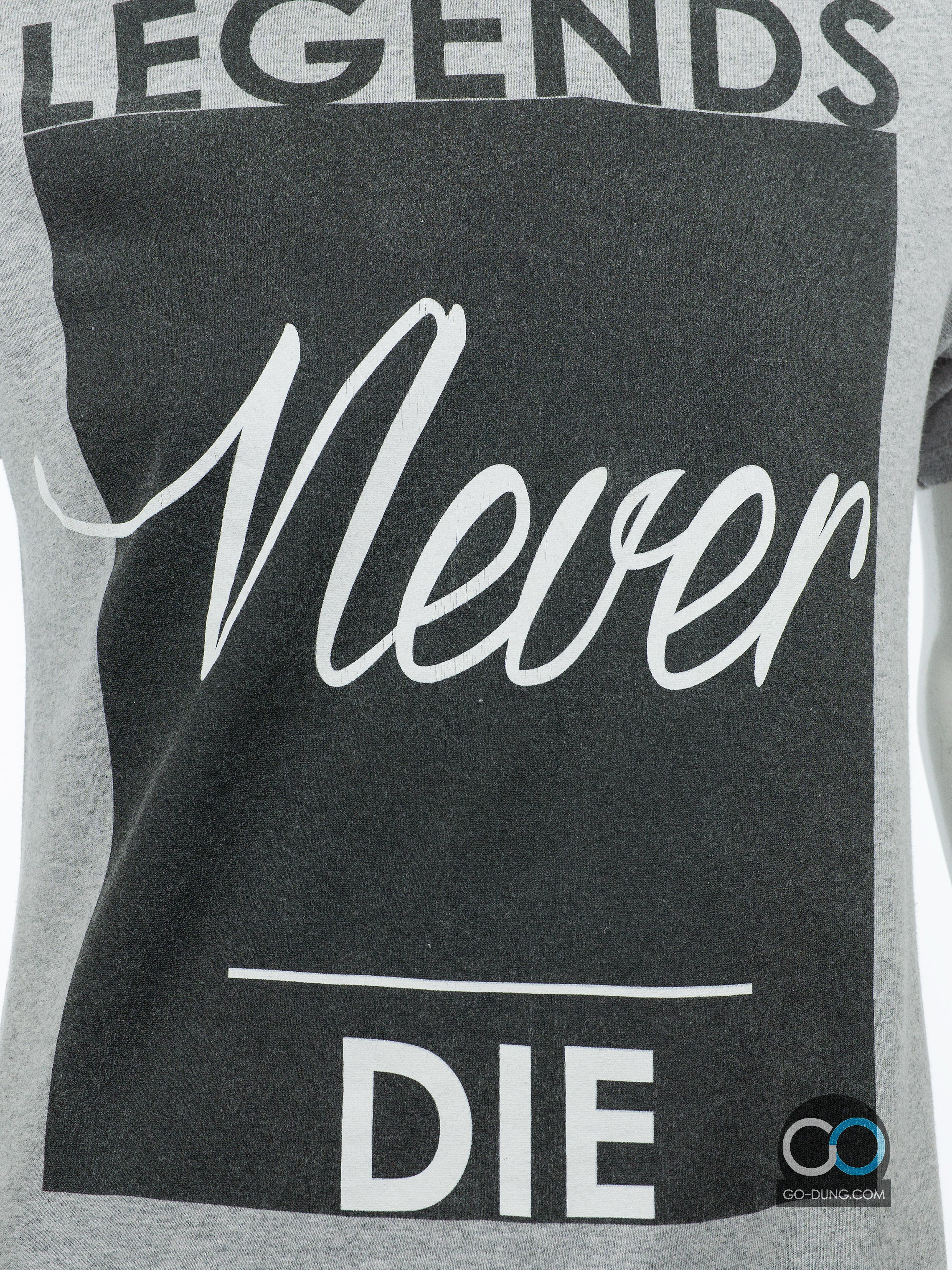 เสื้อยืดมือสอง 2 MONKEYS : LEGENDS NEVER DIE ผ้า 100 คอตตอน
