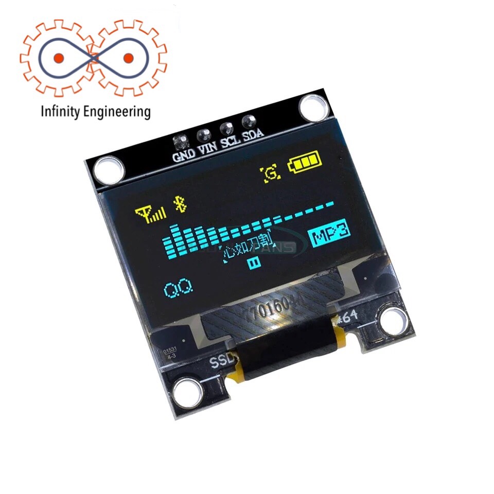 I2C LED Display Module 0.96 Inch Compatible 128X64