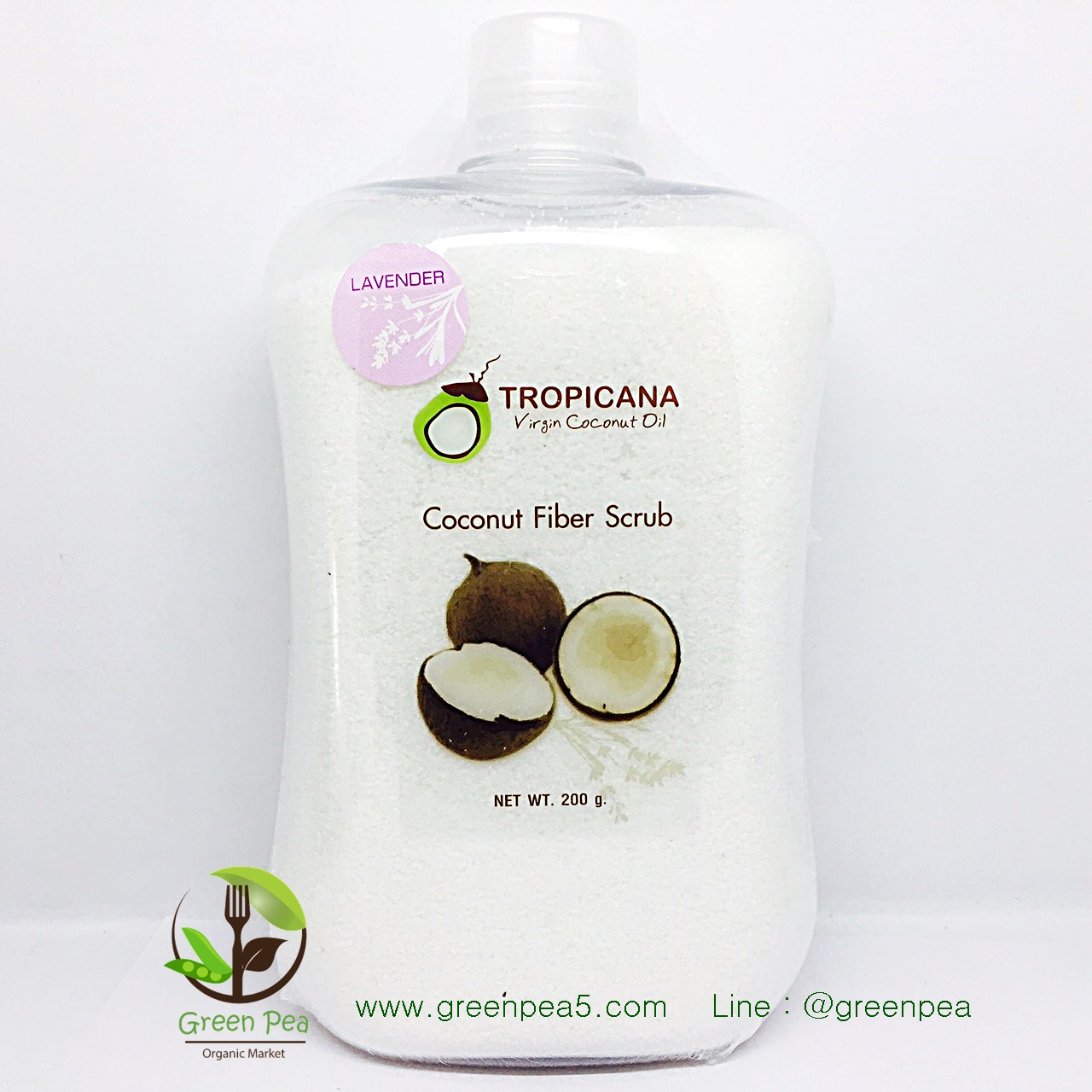 ผงขัดผิวมะพร้าว TROPICANA 200G. COCONUT BODY& FACE SCRUB "TROPICANA"