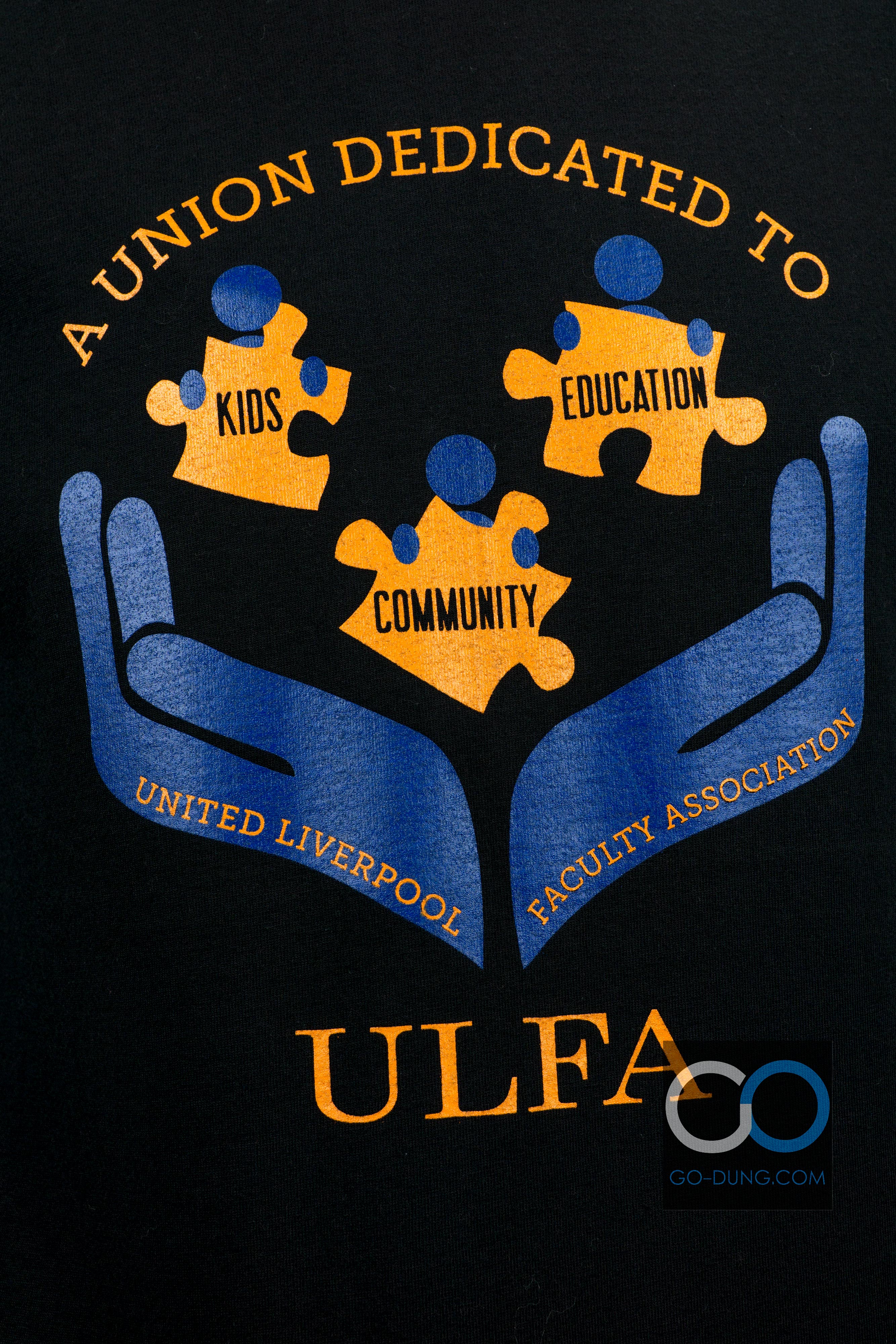 เสื้อ USA วินเทจ BAYSIDE : A UNION DEDICATED TO ULFA ผ้า 100 คอตตอน