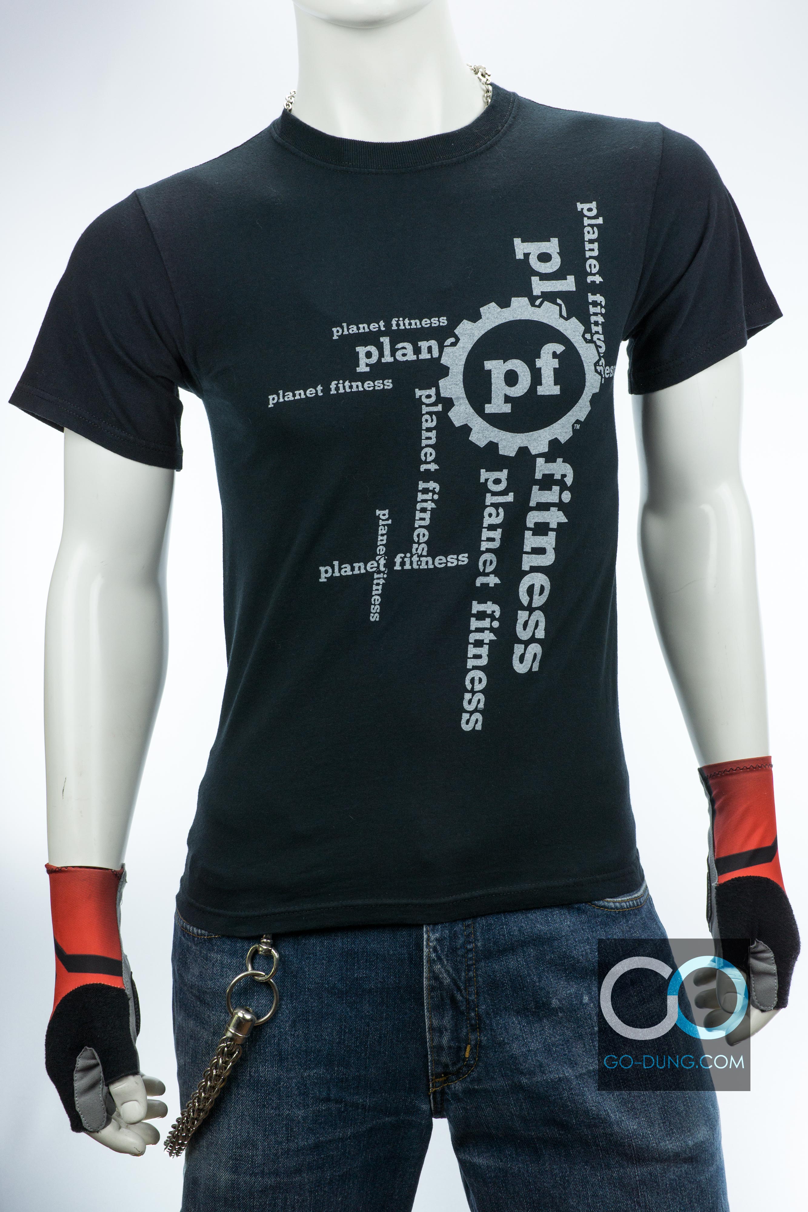 เสื้อยืด USA มือสอง FRUIT OF THE LOOM : PLANET FITNESS PLAN ผ้า 100 คอตตอน