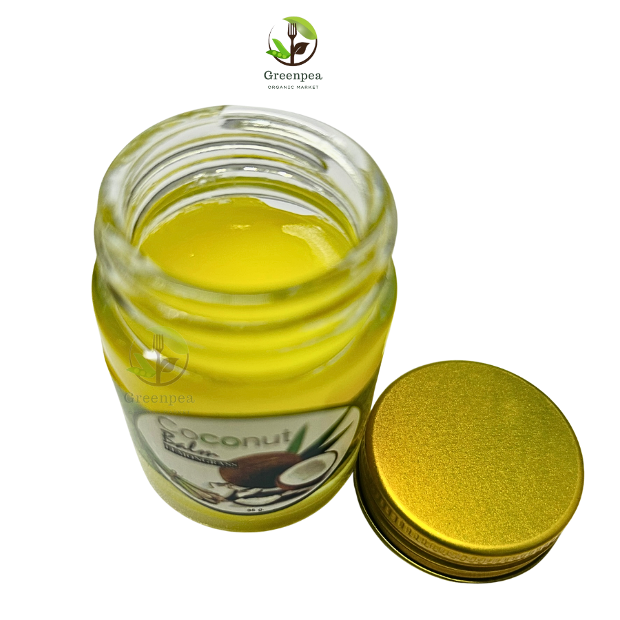 I nature บาล์มน้ำมันมะพร้าว กลิ่นตะไคร้ กลิ่นหอม ผ่อนคลาย ใช้นวด สูดดม Coconut Balm lemongrass france ยาหม่อง กลิ่นตะไคร้ 35กรัม