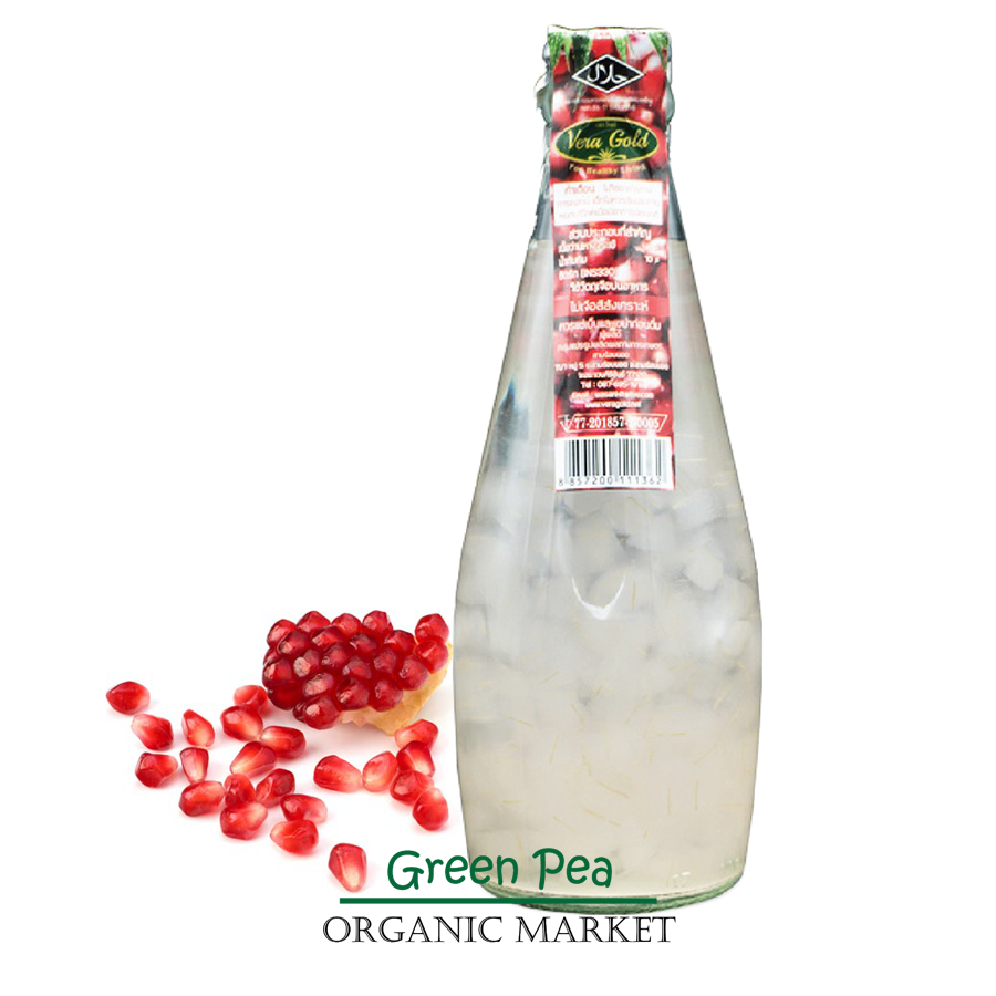 VERA GOLD ALOE VERA DRINK เวร่า โกลด์ เครื่องดื่ม ขนาด 300 ml. น้ำว่านหางจระเข้ อร่อยกับเนื้อ ว่านหางจระเข้ ไม่เจือสีสังเคราะห์ เจ ทานได้