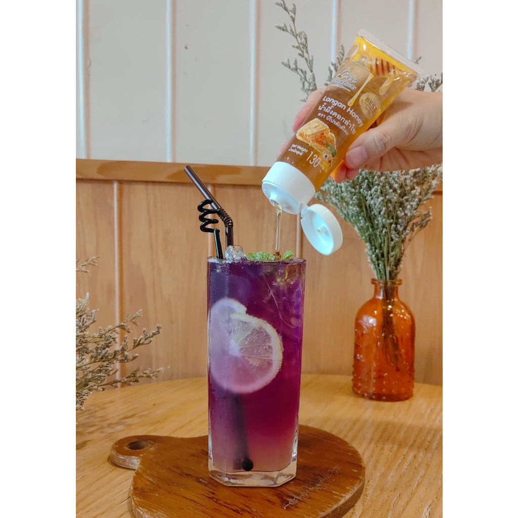 Bee Products Thai น้ำผึ้ง ดอกลำไย ขนาด 130 กรัม Longan Honey หลอดบีบ ทานง่าย พร้อมทานได้เลย