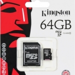 เมมโมรี่การ์ด Kingston microSDHC (Class 10) 64GB