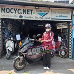 (ปิดการขายครับ) malaguti Madison 150ซีๆ สีดำปี 2022 ดิสเบรคหน้าหลัง