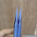 แหนบปากแหลม คีมหนีบชิ้นงาน (แบบตลง)