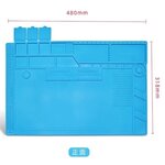 YB-001 แผ่นยางรองซ่อมสีฟ้า