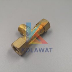 สามทาง2 ฝาตาไก่ 3/8" เกลียว 1/4"