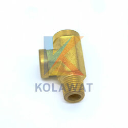 สามทางรันทีตัวผู้ด้านข้าง 1/4" x 1/4"