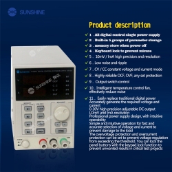 SUNSHINE P-3005A 0-30v 0-5a Digital Programmable Dc Power Supply