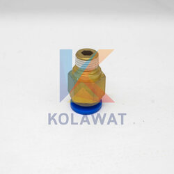 ต่อตรงพลาสติก 12 มิล เกลียว 2 หุน