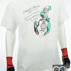 เสื้อยืดมือสอง GILDAN : MUSICAL SCORES MAY 5 2014 ผ้า 100 คอตตอน