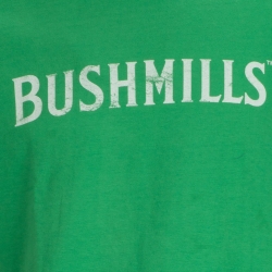 เสื้อยืดยี่ห้อเหล้า มือสอง BUSHMILLS IRISH WHISKY ผ้า 100 คอตตอน