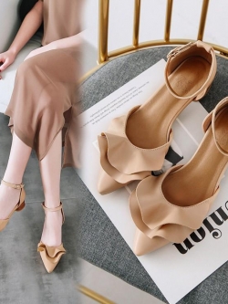 พรีออเดอร์ รองเท้าส้นเตี้ย 34-48 รหัส Y-6018