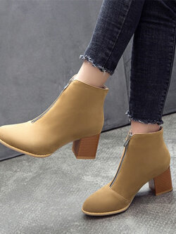 พรีออเดอร์ รองเท้าบูทแฟชั่น 34-50 รหัส F-0639