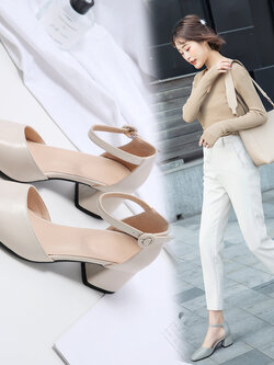 พรีออเดอร์ รองเท้าแฟชั่นผู้หญิง รองเท้าแฟชั่นส้นสูงไซส์ใหญ่ รองเท้าส้นสูงแฟชั่นผู้หญิง รองเท้าแฟชั่นผู้หญิงไซส์เล็ก 31-43