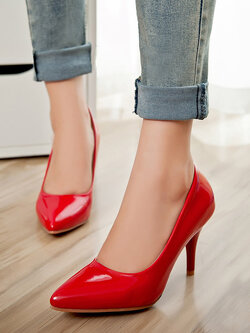 พรีออเดอร์ รองเท้าแฟชั่นผู้หญิง รองเท้าแฟชั่นส้นสูงไซส์ใหญ่ รองเท้าส้นสูงแฟชั่นผู้หญิง รองเท้าแฟชั่นผู้หญิงไซส์เล็ก 31-47 รหัส Y-9703