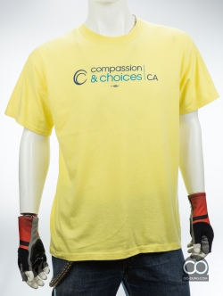 เสื้อยืดมือสอง PORT AND COMPANY : COMPASSION & CHOICES CA ผ้า 100 คอตตอน