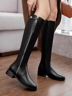 พรีออเดอร์ รองเท้าบูทส้นสูงแฟชั่น รองเท้าบูทส้นสูงไซส์ใหญ่ รองเท้าบูทส้นสูงไซส์เล็ก 32-54