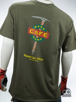 เสื้อยืดมือสอง HANES : BASE CAFE CAMP ผ้า 100 คอตตอน