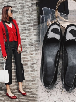 พรีออเดอร์ รองเท้าส้นเตี้ย 33-47 รหัส Y-2211