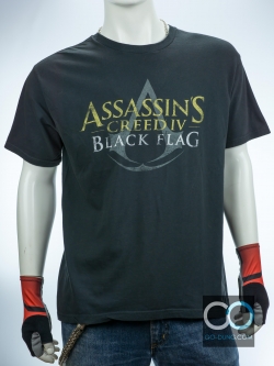 เสื้อยืดเกมส์ มือสอง ASSASSIN'S CREED IV : BLACK FLAG ผ้า 100 คอตตอน