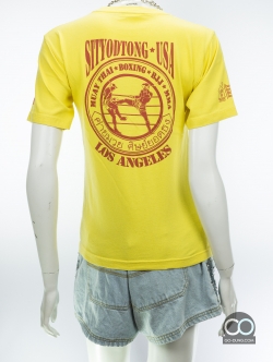 เสื้อยืดมือสอง JNCO JEANS : SITYODTHONG USA LOS ANGELES ค่ายมวยศิษย์ยอดธง ผ้า 100 คอตตอน