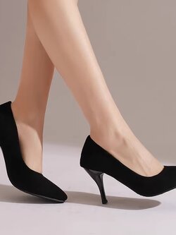 พรีออเดอร์ รองเท้าหัวแหลมส้นสูง รองเท้าส้นแหลมผู้หญิง รองเท้าหัวแหลมไซส์ใหญ่ รองเท้าหัวแหลมส้นสูงไซส์เล็ก 32-50