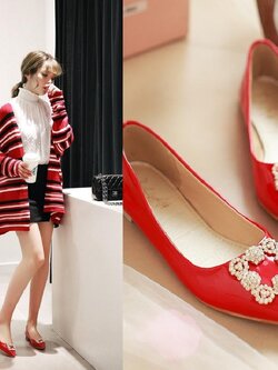 Preorder รองเท้าส้นเตี้ย 30-48 รหัส N5-9344