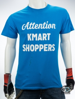 เสื้อยืดมือสอง ATTENTION KMART SHOPPERS ผ้า 100 คอตตอน