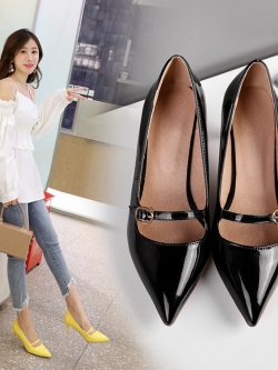 พรีออเดอร์ รองเท้าหัวแหลมส้นสูง รองเท้าส้นแหลมผู้หญิง รองเท้าหัวแหลมไซส์ใหญ่ รองเท้าหัวแหลมส้นสูงไซส์เล็ก 30-48