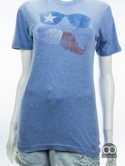 เสื้อยืดมือสอง AMERICAN APPAREL : THE WOODLANDS ผ้าผสมเรยอน ผ้าสามเนื้อ 25/50/25