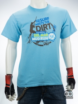 เสื้อยืดมือสอง PORT AND COMPANY : WHERE THE SURF MEETS THE DIRT ผ้า 100 คอตตอน