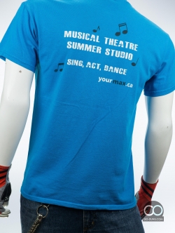 เสื้อยืดมือสอง GILDAN : MAX THEATRE ผ้า 100 คอตตอน