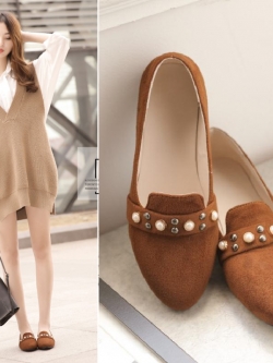 พรีอเดอร์ รองเท้าส้นเตี้ย 31-52 รหัส Y-3963