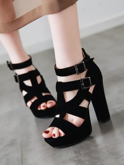 พรีออเดอร์ รองเท้าแฟชั่นผู้หญิง รองเท้าแฟชั่นส้นสูงไซส์ใหญ่ รองเท้าส้นสูงแฟชั่นผู้หญิง รองเท้าแฟชั่นผู้หญิงไซส์เล็ก 33-43 รหัส N5-8948