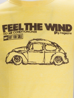 เสื้อยืดมือสอง VOLKSWAGEN : FEEL THE WIND MAGAZINE ผ้า 50/50 เนื้อบาง