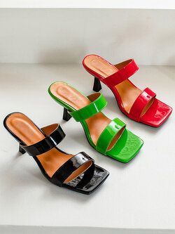 พรีออเดอร์ รองเท้าแฟชั่นเปิดส้น รองเท้าเปิดส้นผู้หญิง รองเท้าเปิดส้นไซส์ใหญ รองเท้าเปิดส้นผู้หญิงไซส์เล็ก 32-48