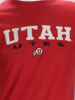 เสื้อยืดอเมริกันฟุตบอลมือสอง OLD VASITY BRAND : UTAH UTES ผ้า 100 คอตตอน