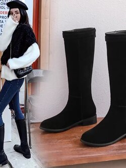 พรีออเดอร์ รองเท้าบูทส้นสูงแฟชั่น รองเท้าบูทส้นสูงไซส์ใหญ่ รองเท้าบูทส้นสูงไซส์เล็ก 32-54