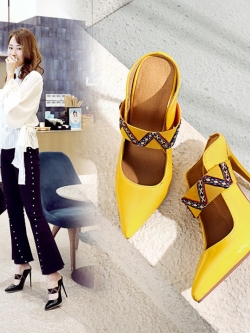 พรีออเดอร์ รองเท้าเปิดส้น 34-47 รหัส Y-1117